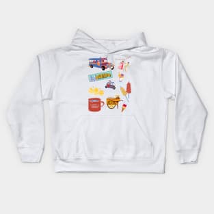 Biyaheng Quiapo / Pinoy Things / Everything Pinoy Collage ver 2.0 Kids Hoodie